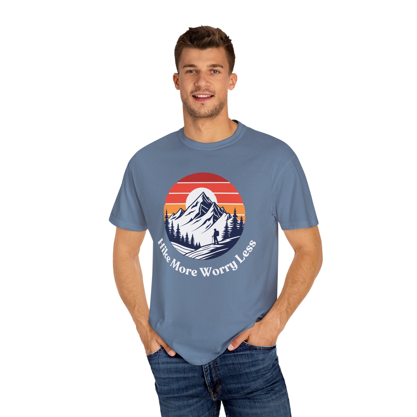 Hike More Worry Less T-Shirt - Outdoor Adventure Apparel