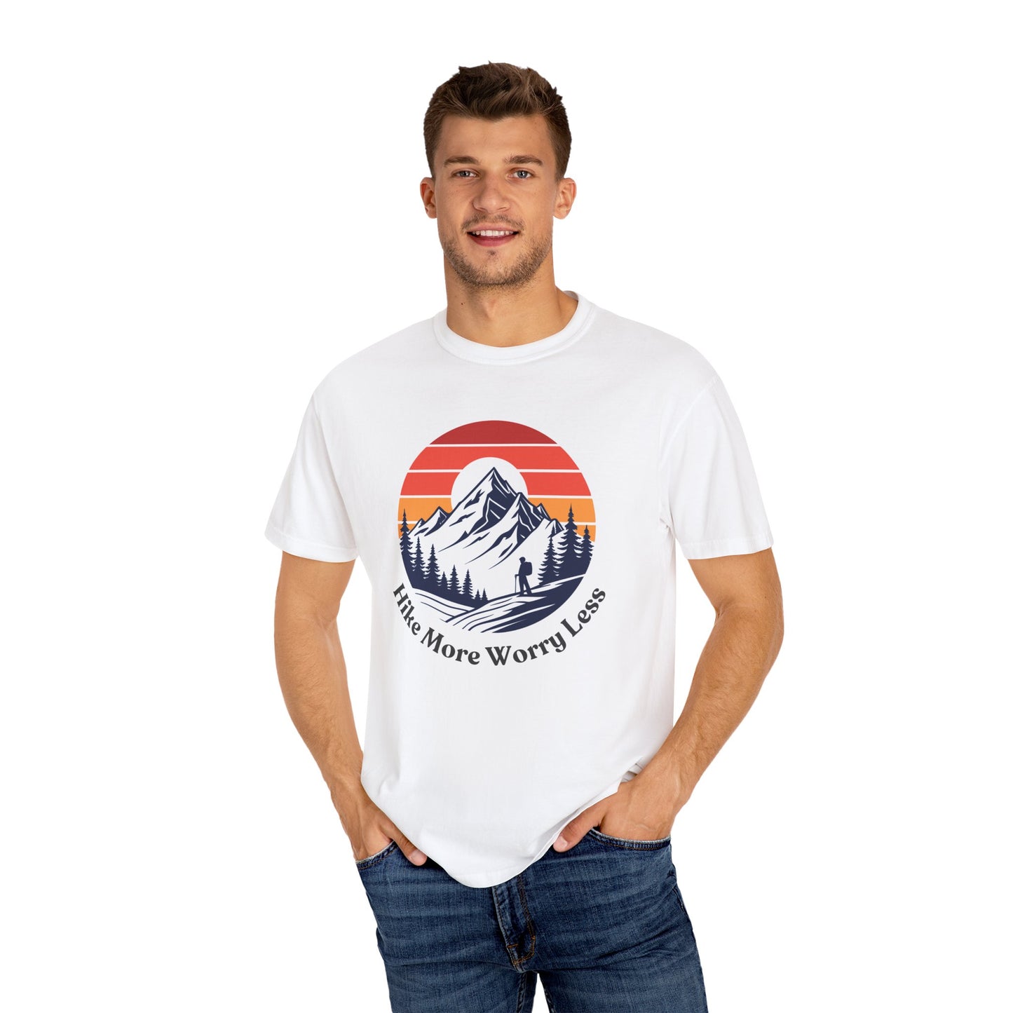 Hike More Worry Less T-Shirt - Outdoor Adventure Apparel