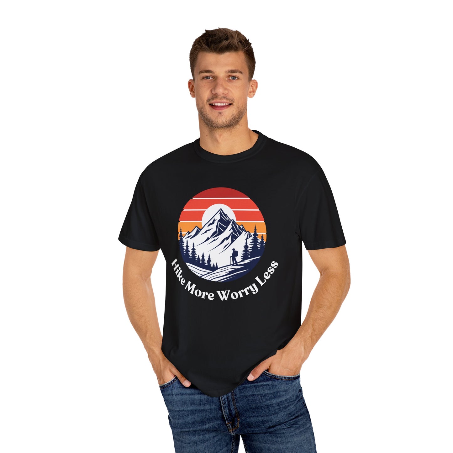 Hike More Worry Less T-Shirt - Outdoor Adventure Apparel
