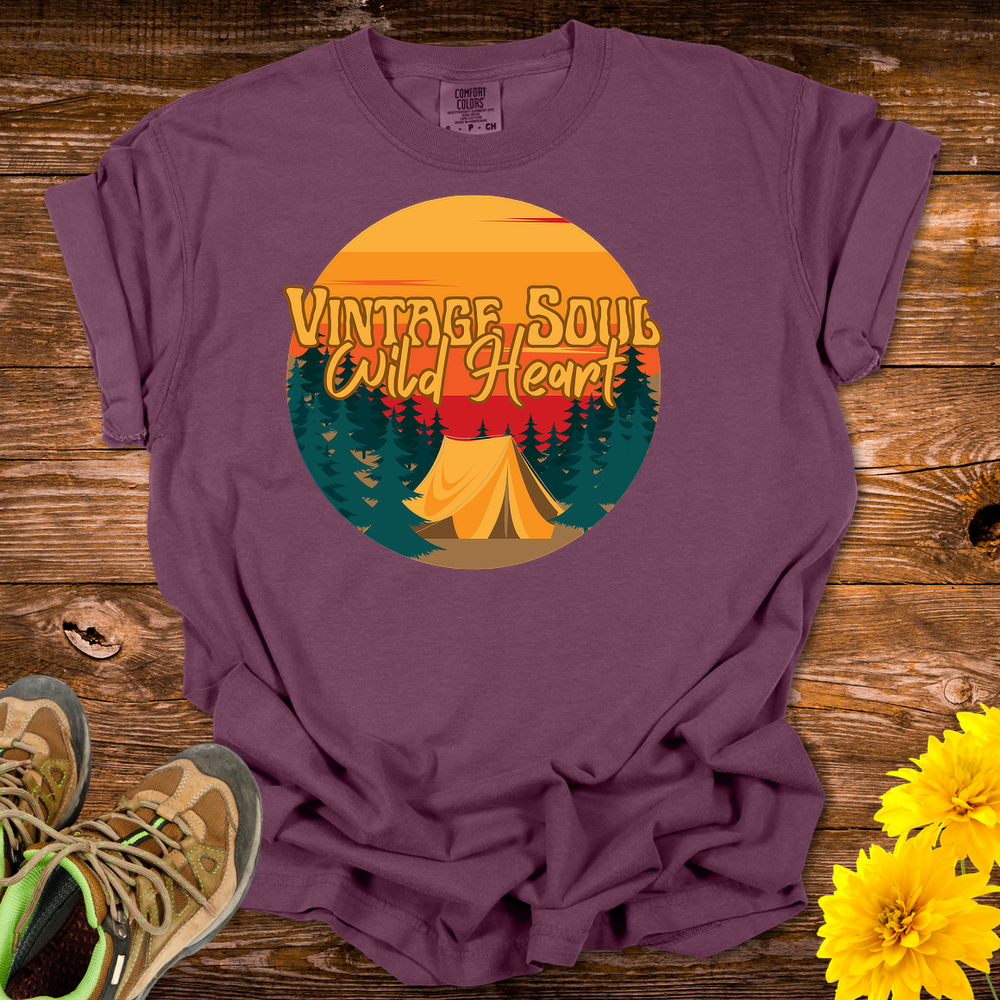 Vintage Soul Wild Heart T-Shirt - Berry