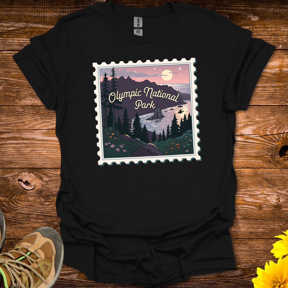 Olympic Natl Park T Shirt - Black