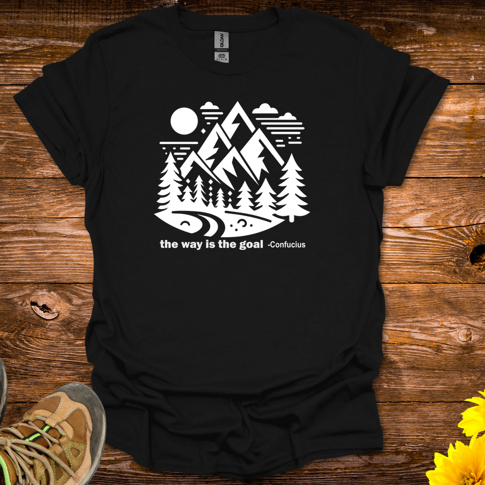 The Way Is The Goal T-Shirt - Black