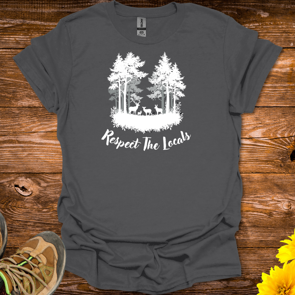 Respect The Locals T-Shirt - Charcoal