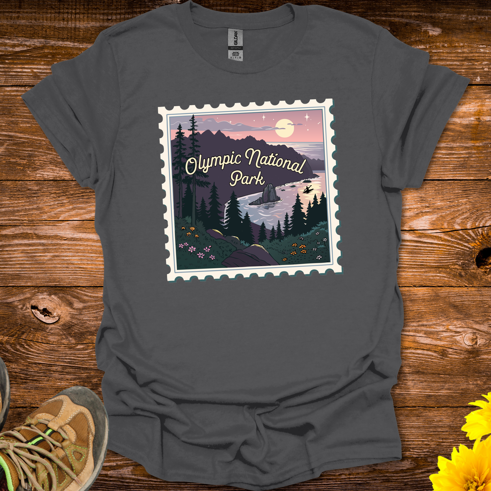 Olympic Natl Park T Shirt - Charcoal