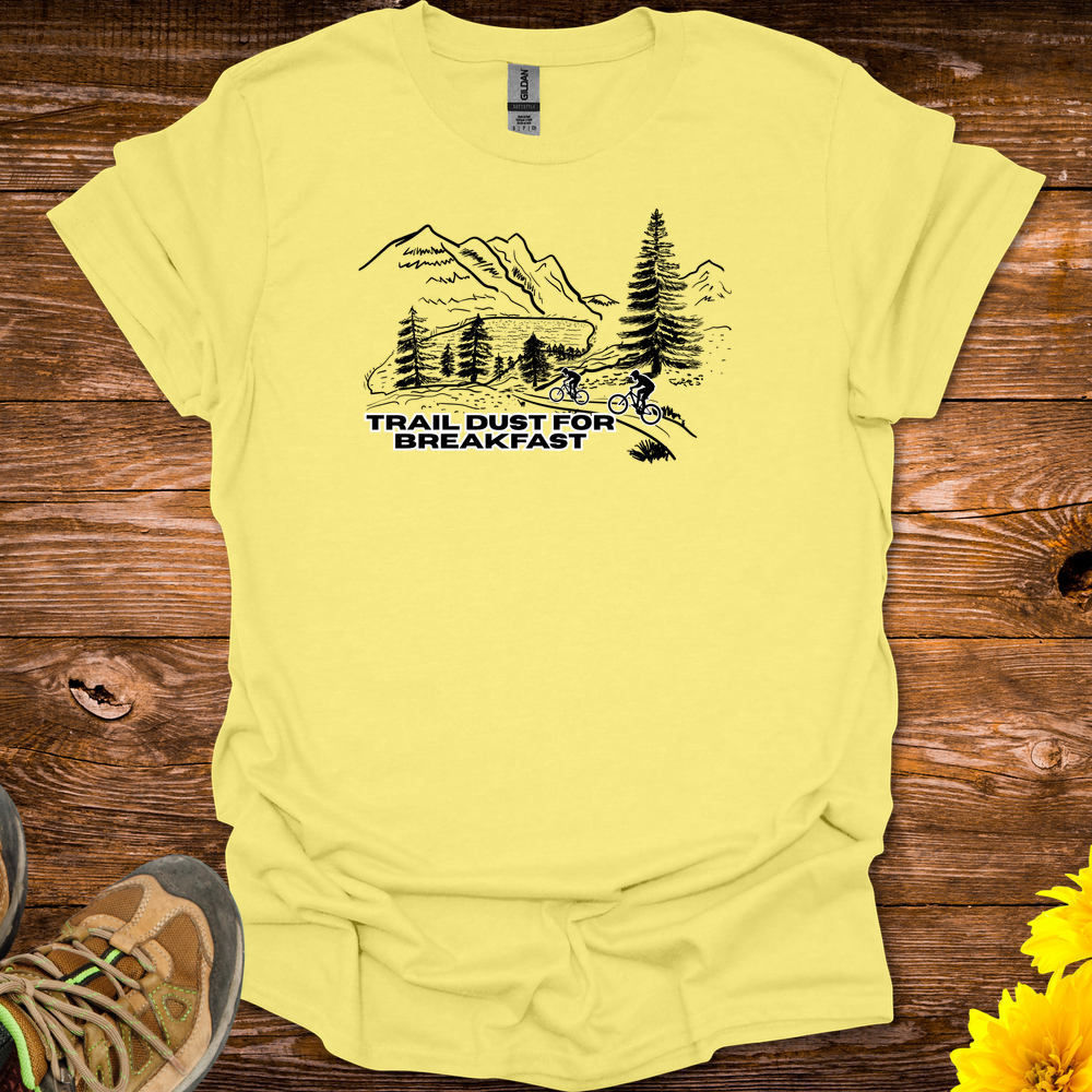Trail Dust For Breakfast T-Shirt - Cornsilk