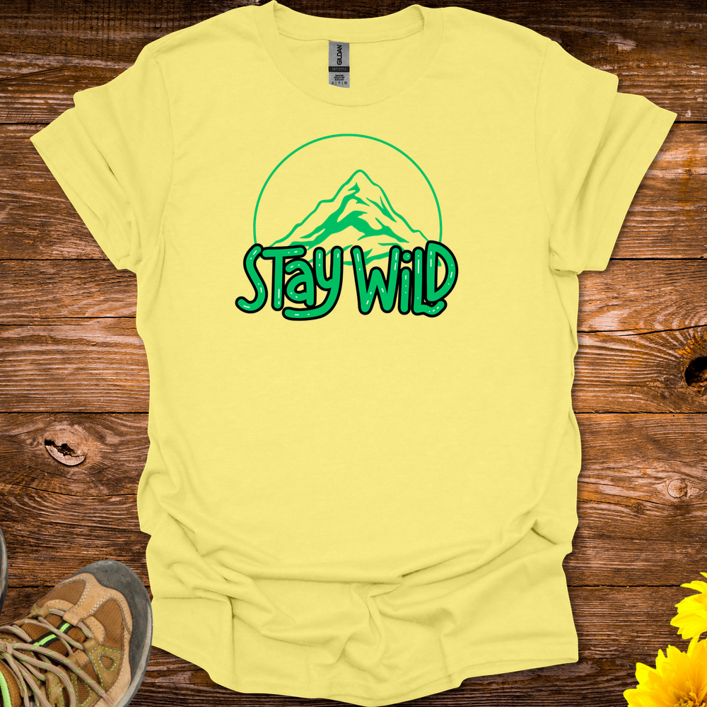 Stay Wild T-Shirt - Cornsilk