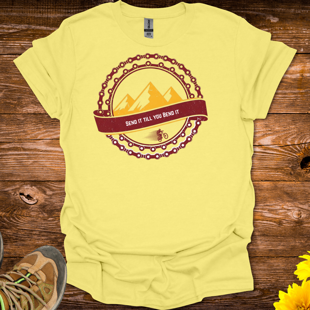 Send It Till You Bend It T-Shirt - Cornsilk