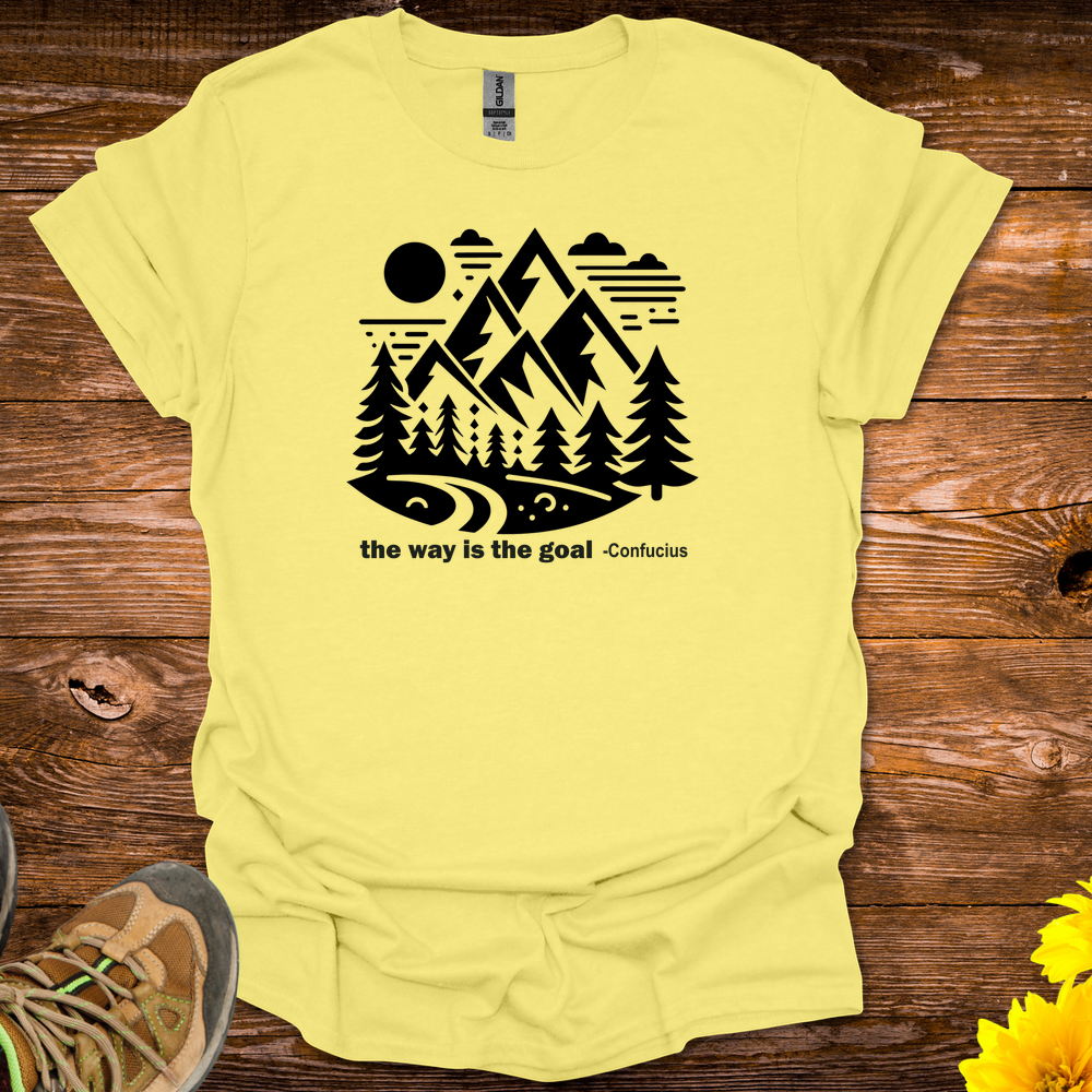 The Way Is The Goal T-Shirt - Cornsilk
