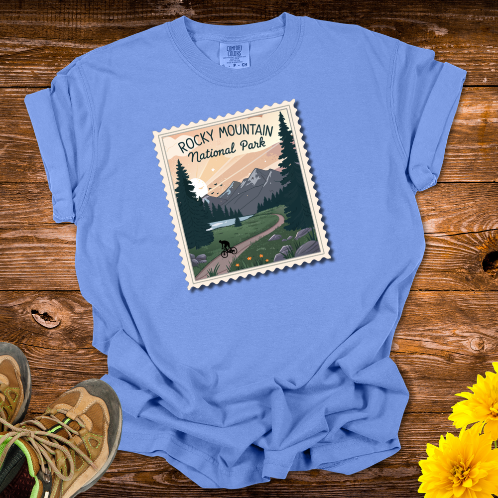 Rocky Mountain Natl Park T Shirt2 - Flo Blue