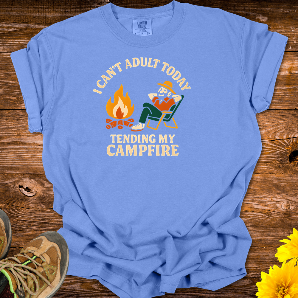 I Can't Adult Today T-Shirt - Flo Blue