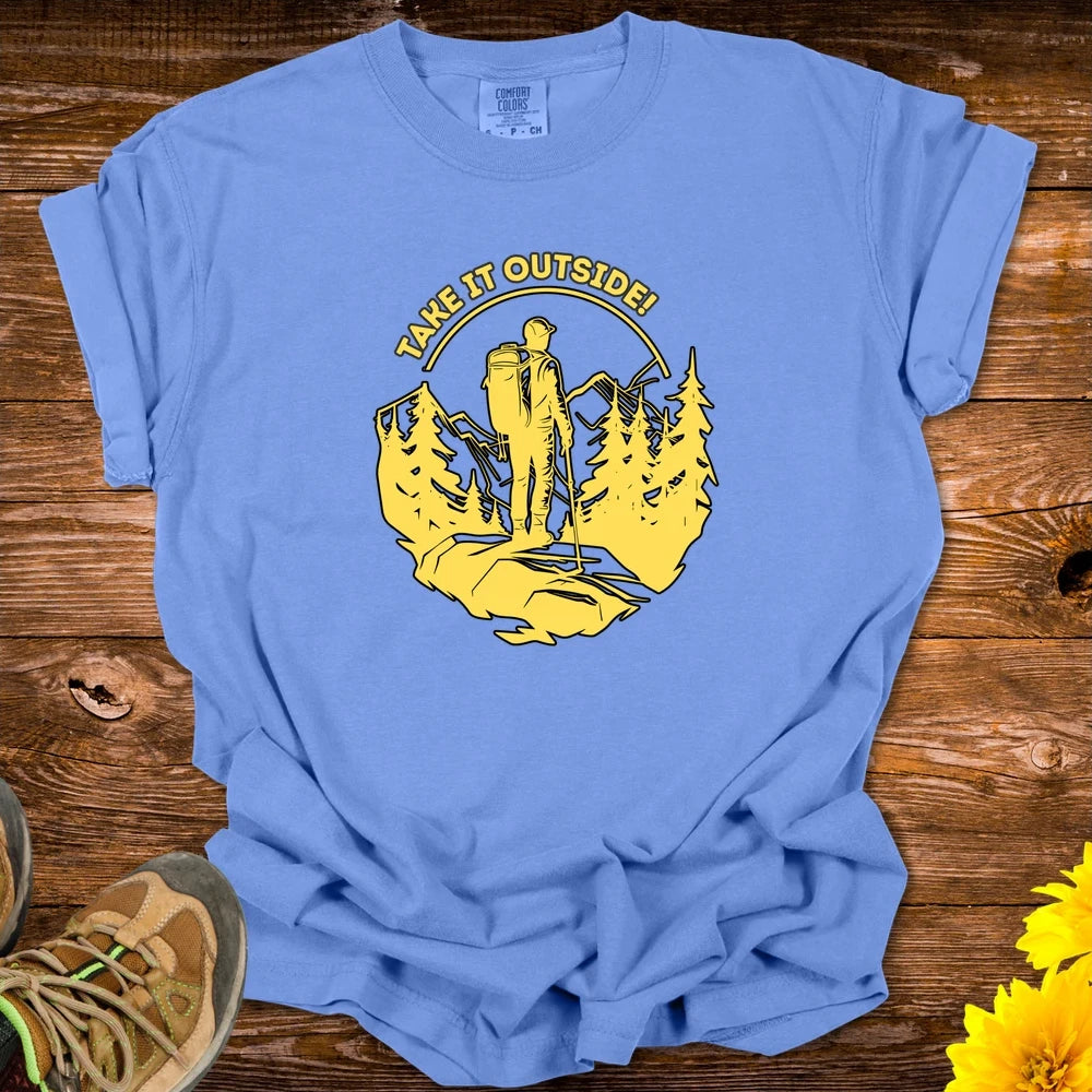 Take It Outside! T-Shirt - Flo Blue