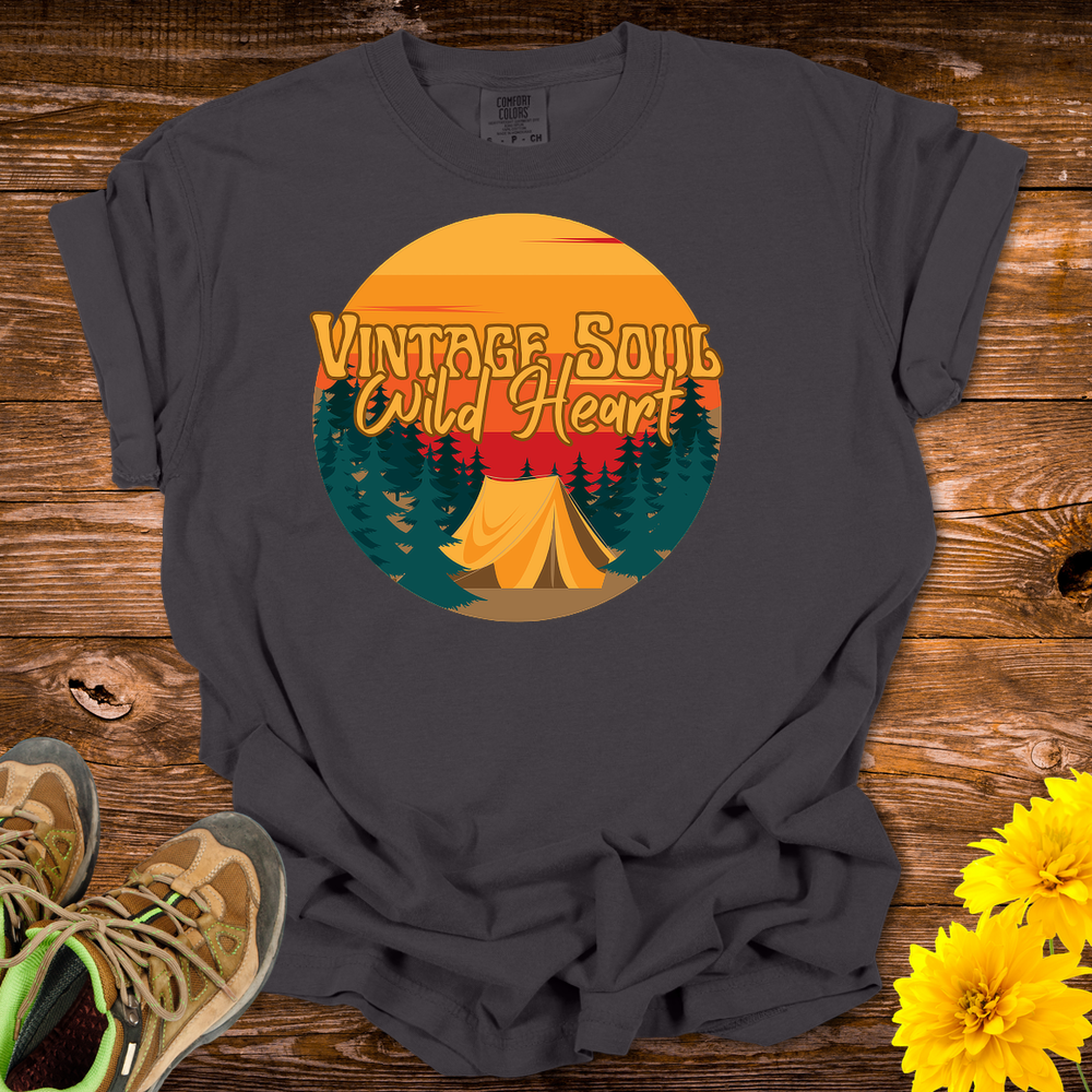 Vintage Soul Wild Heart T-Shirt - Graphite