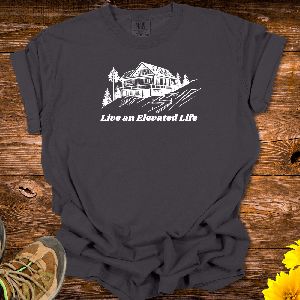 Live An Elevated Life T-Shirt - Graphite