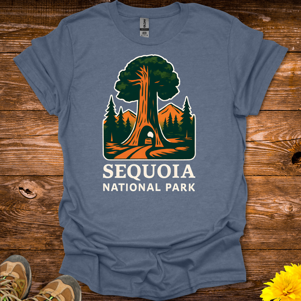 Sequoia National Park T-Shirt - Heather Indigo