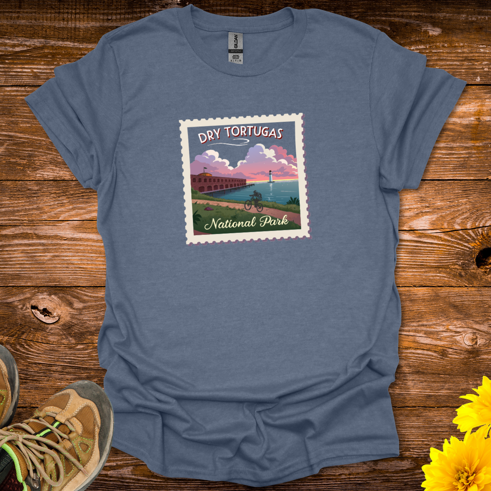 Dry Tortugas National Park T-Shirt - Heather Indigo
