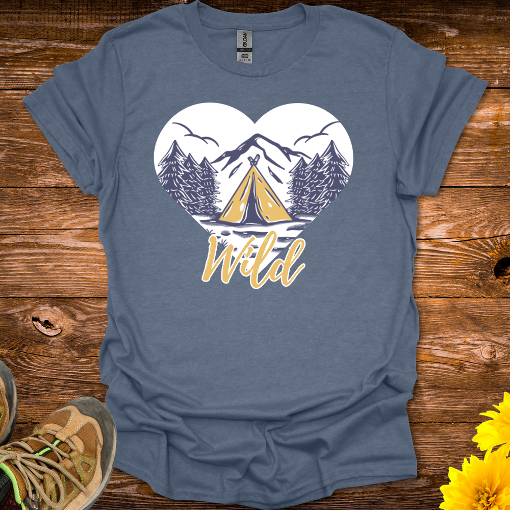 Wild Heart T-Shirt - Heather Indigo