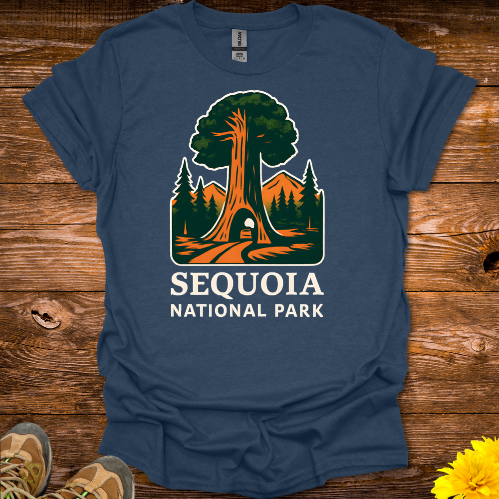 Sequoia National Park T-Shirt - Heather Navy