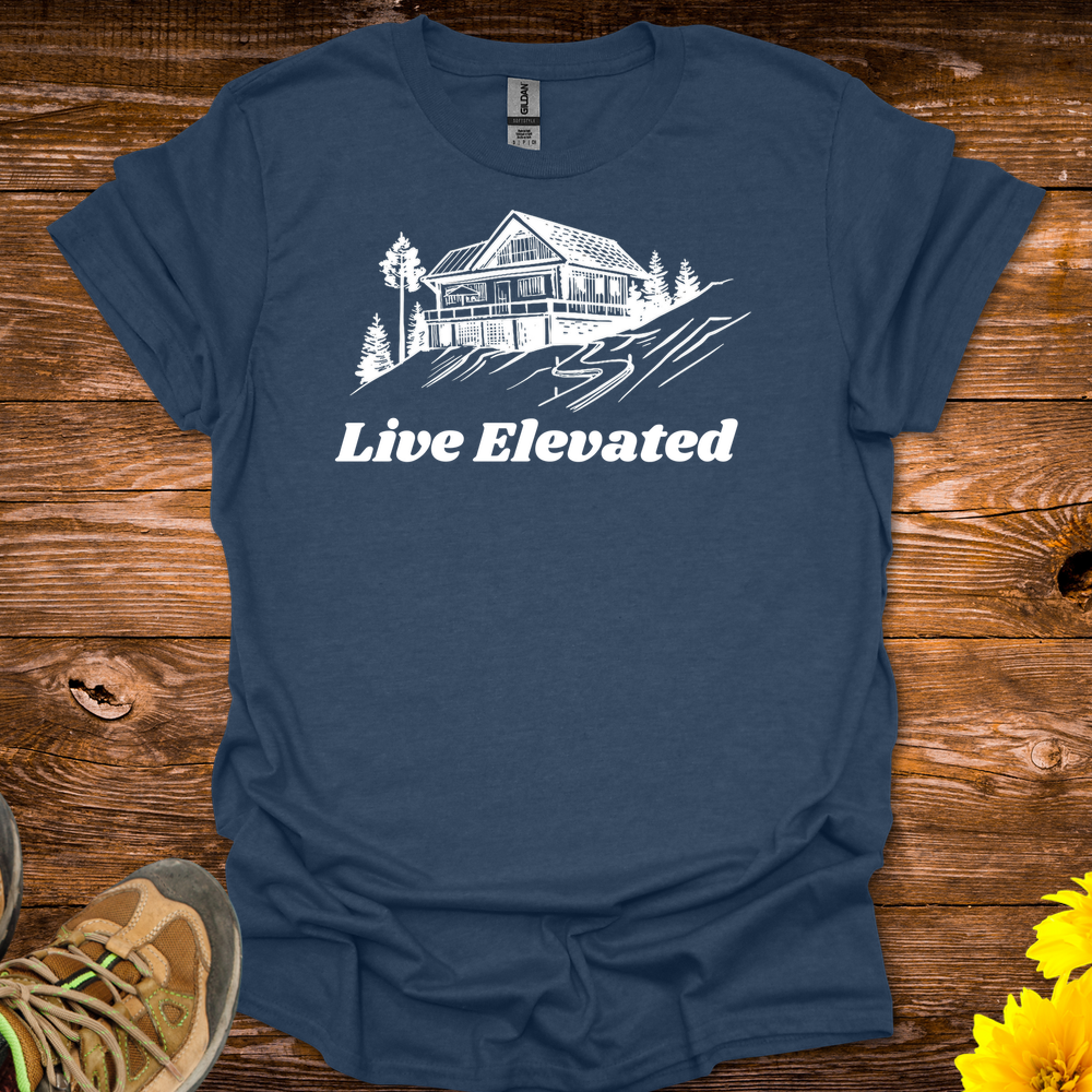 Live Elevated T-Shirt - Heather Navy