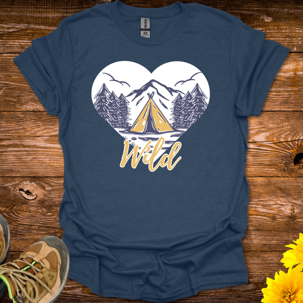 Wild Heart T-Shirt - Heather Navy