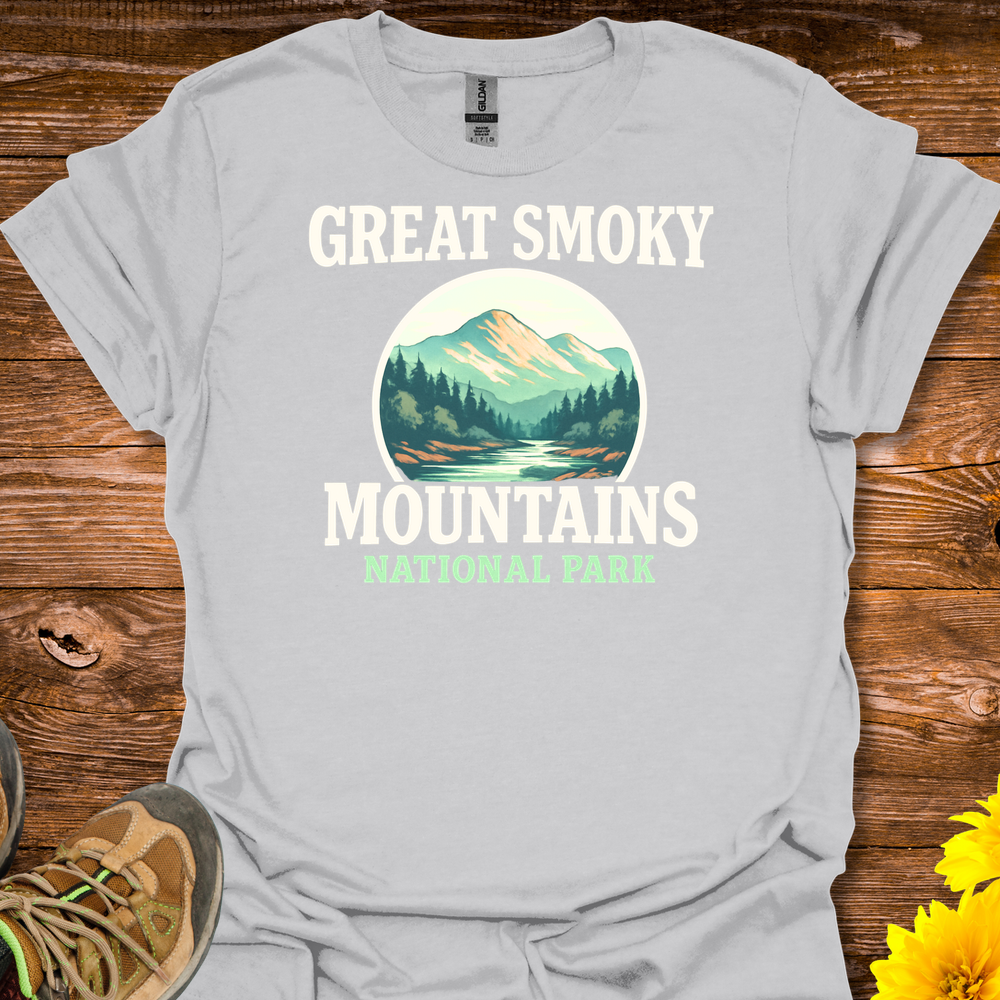 Great Smokey Mountains T-Shirt - Ice Grey