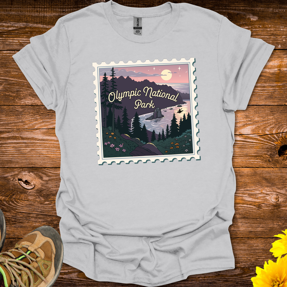 Olympic Natl Park T Shirt - Ice Grey