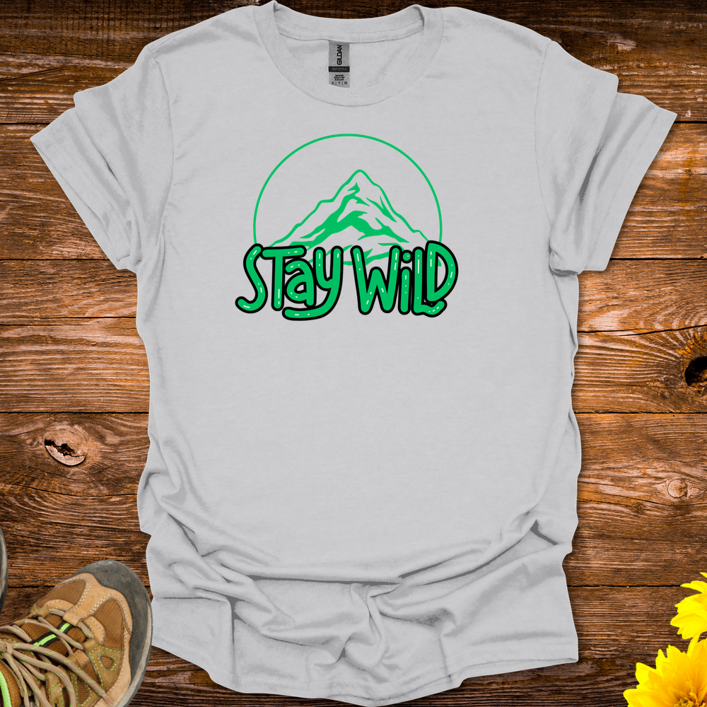 Stay Wild T-Shirt - Ice Grey