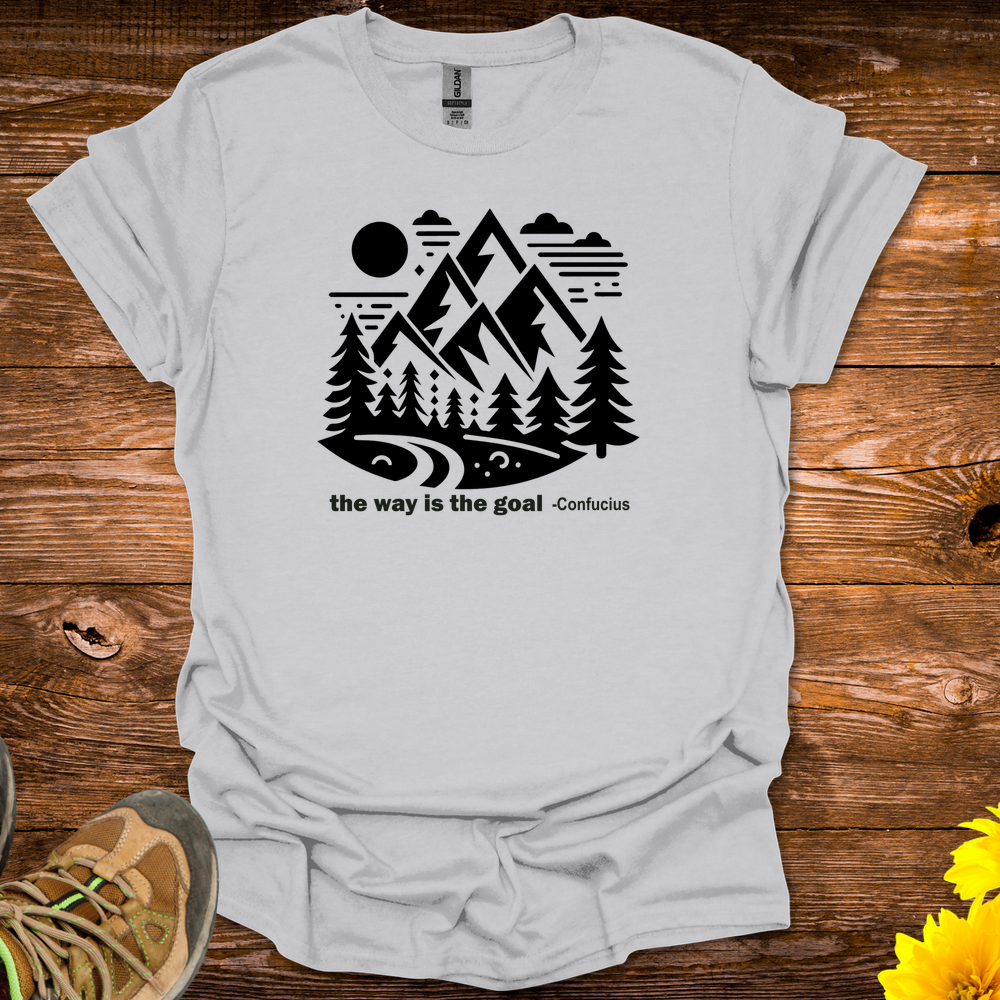The Way Is The Goal T-Shirt - Ice Grey