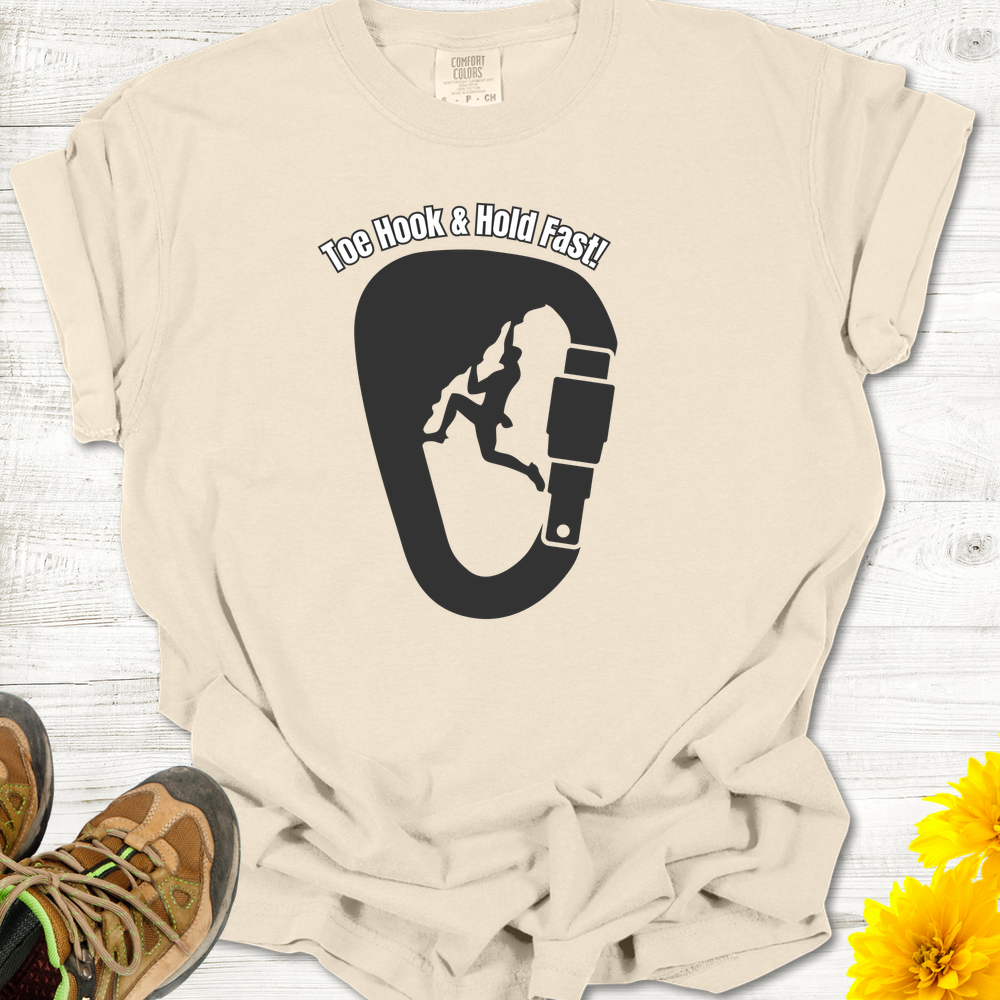 Get a Toe Hook then Hold Fast! T-Shirt - Ivory