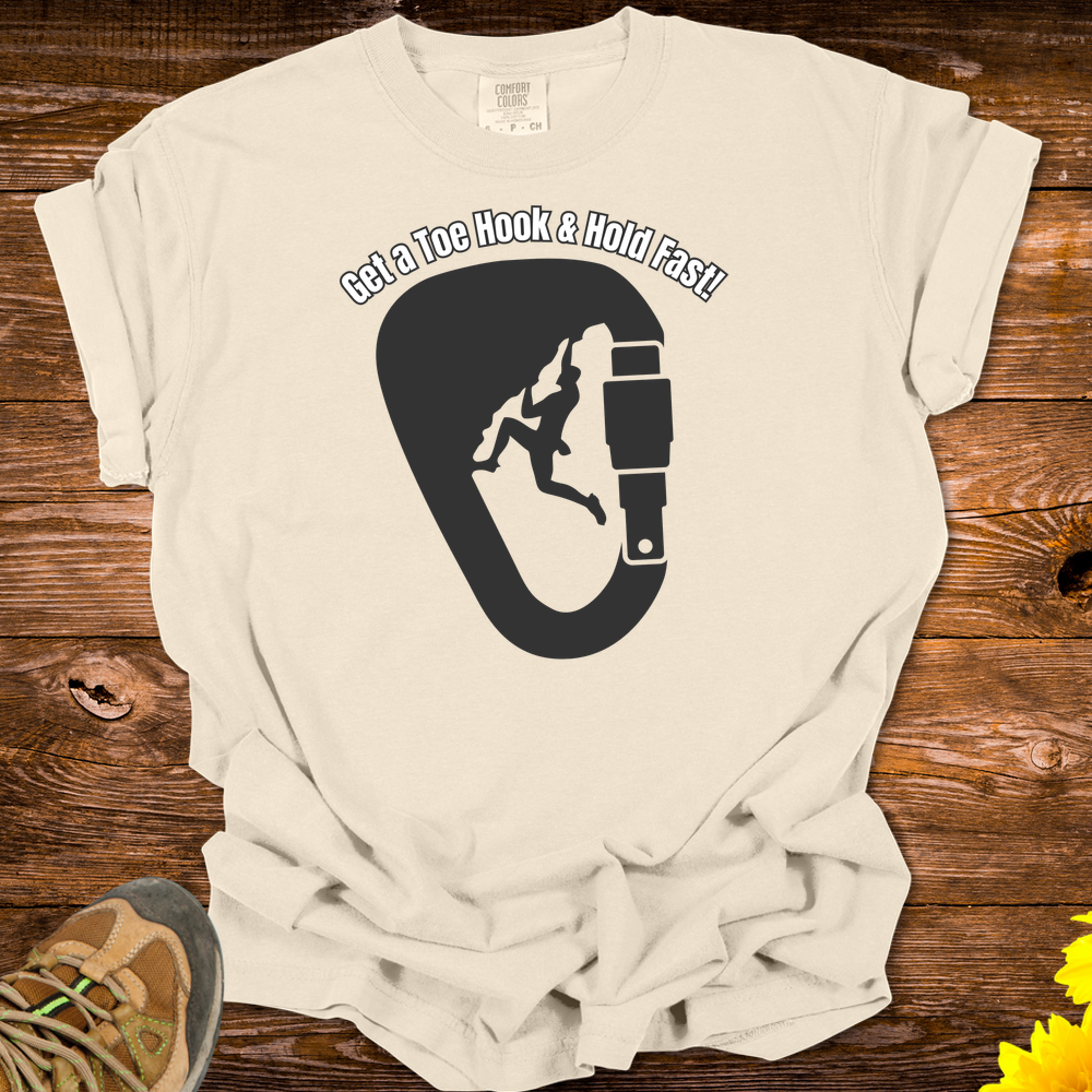 Get A Toe Hook Hold Fast T-Shirt - Ivory