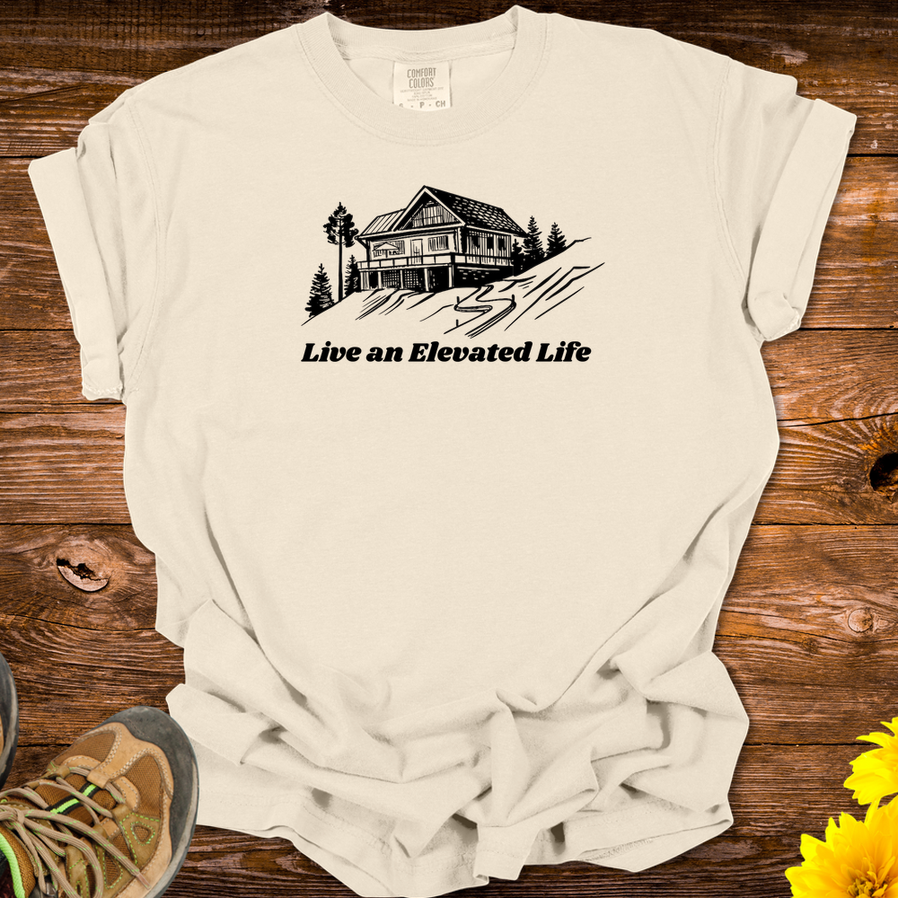 Live An Elevated Life T-Shirt - Ivory