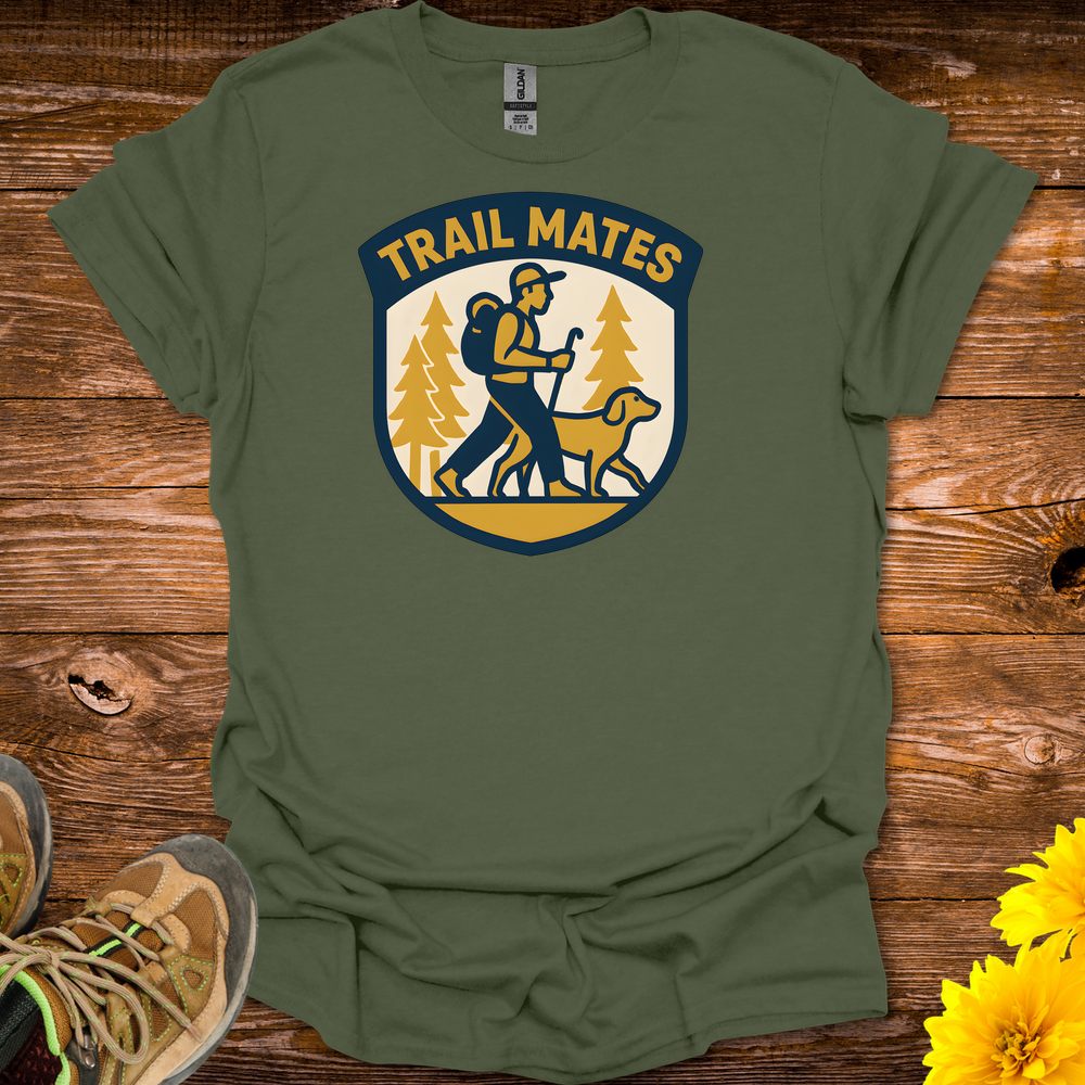 Trail Mates T Shirt - Military Green
