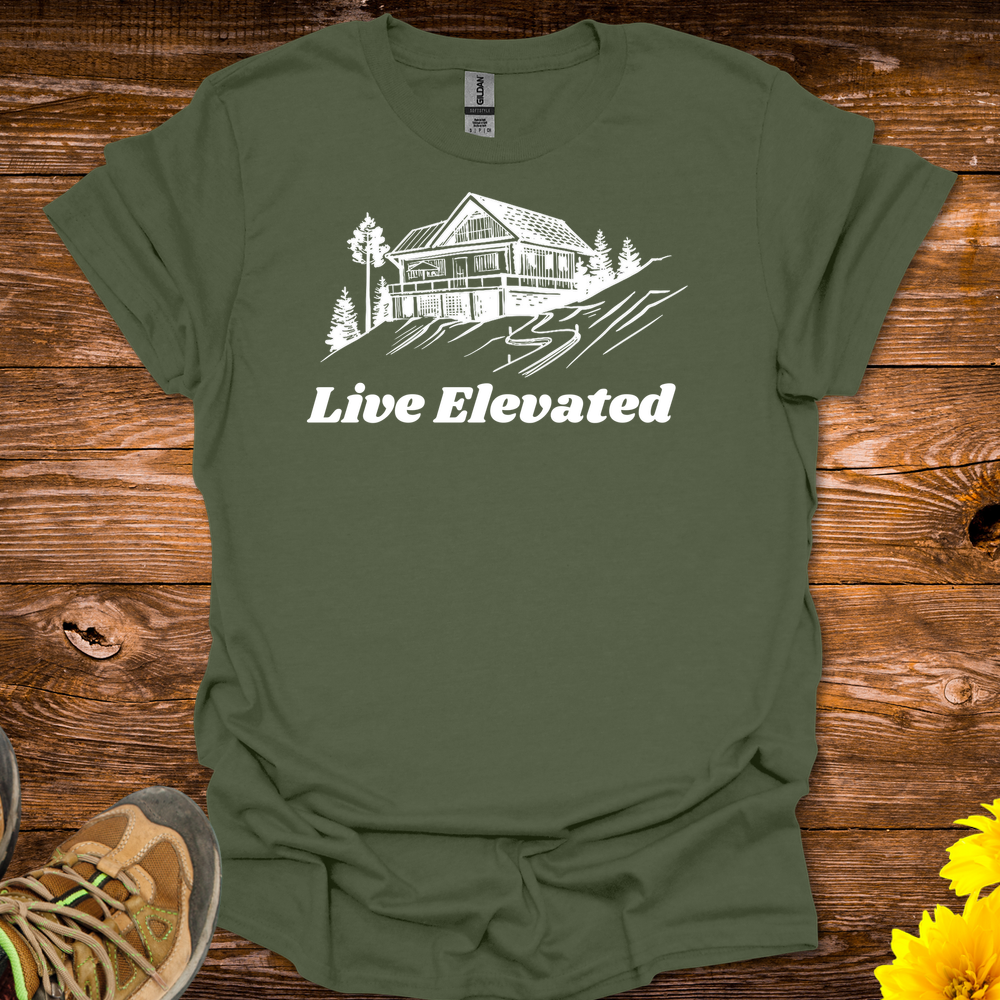 Live Elevated T-Shirt - Military Green