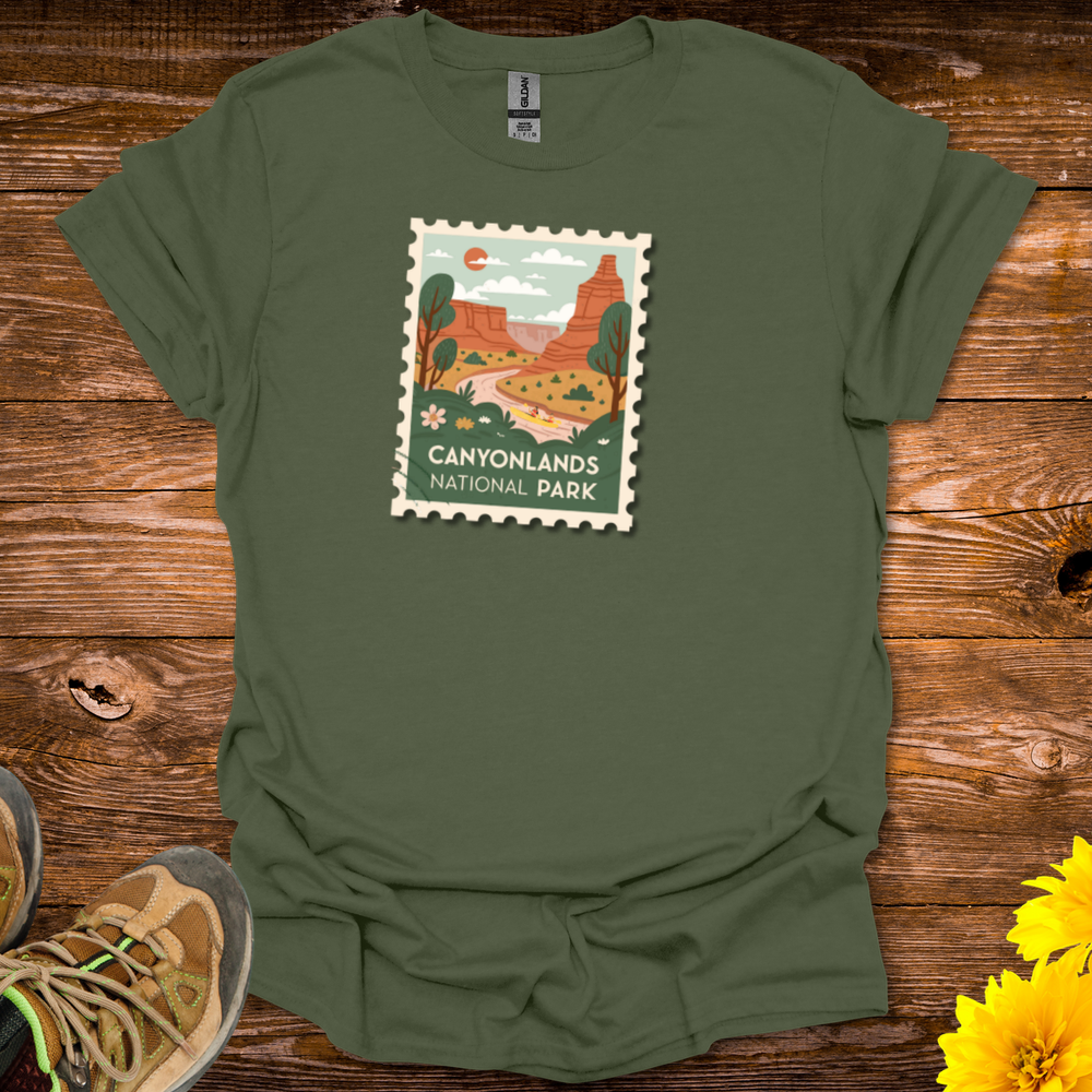 Canyonlands National Park T-Shirt - Military Green