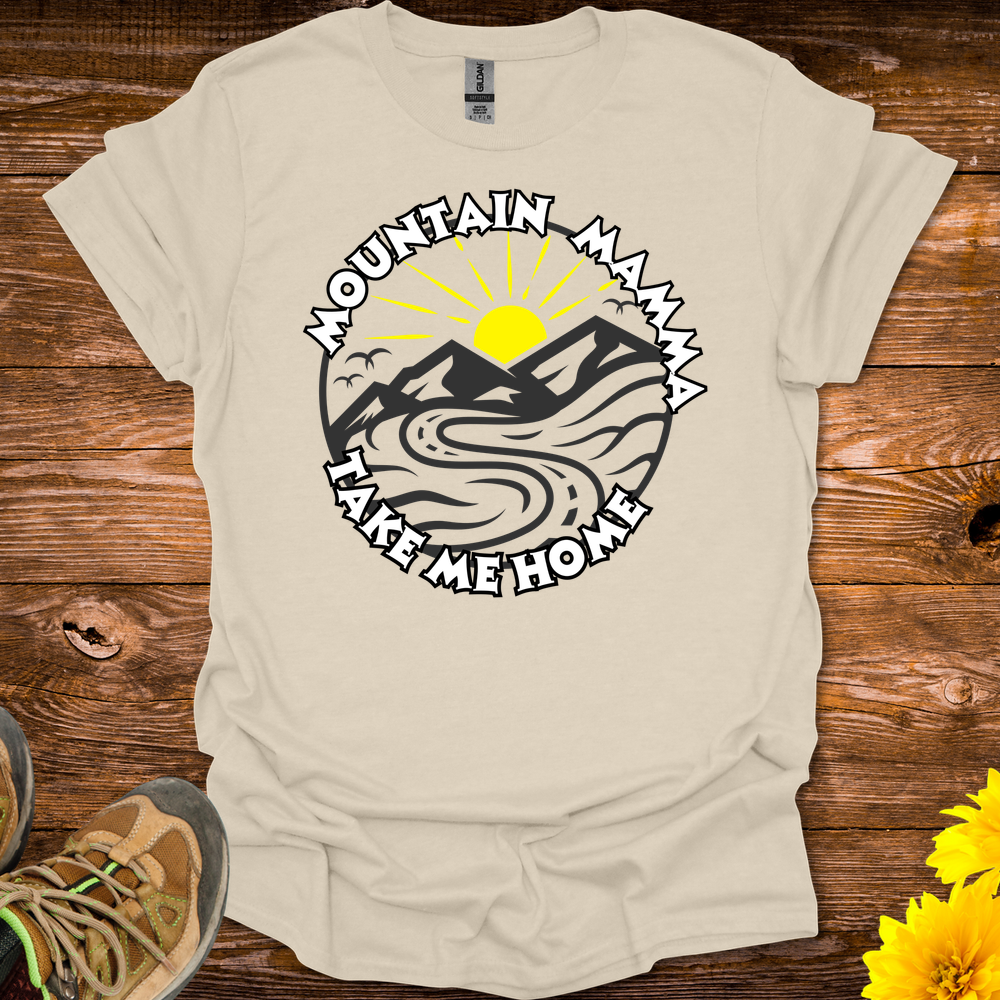 Mountain Momma T Shirt - Natural