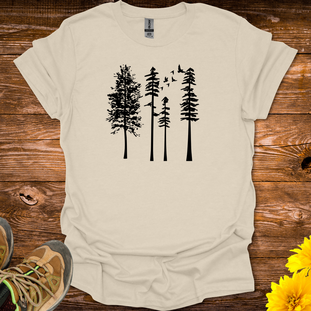 Birds In The Trees T-Shirt - Natural