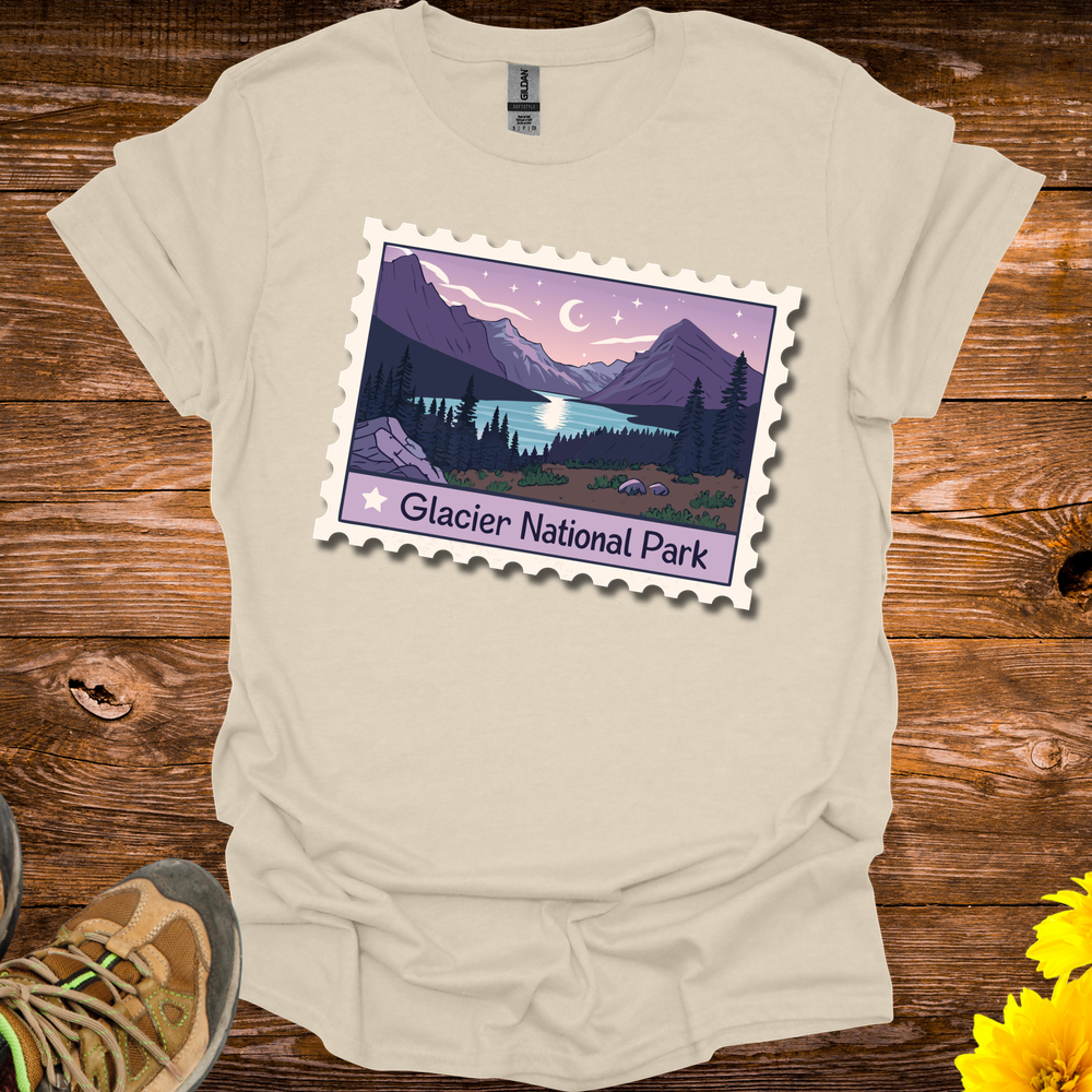 Glacier Natl Park T Shirt - Natural