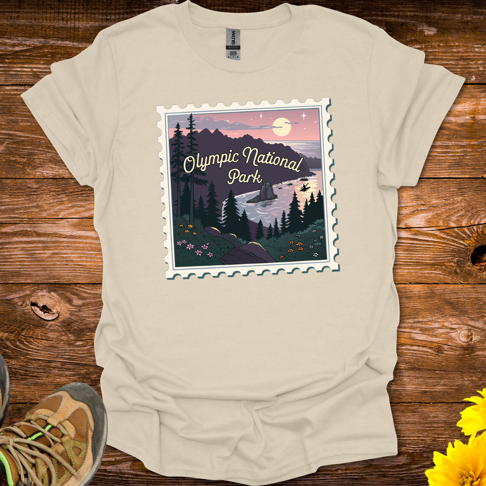 Olympic Natl Park T Shirt - Natural