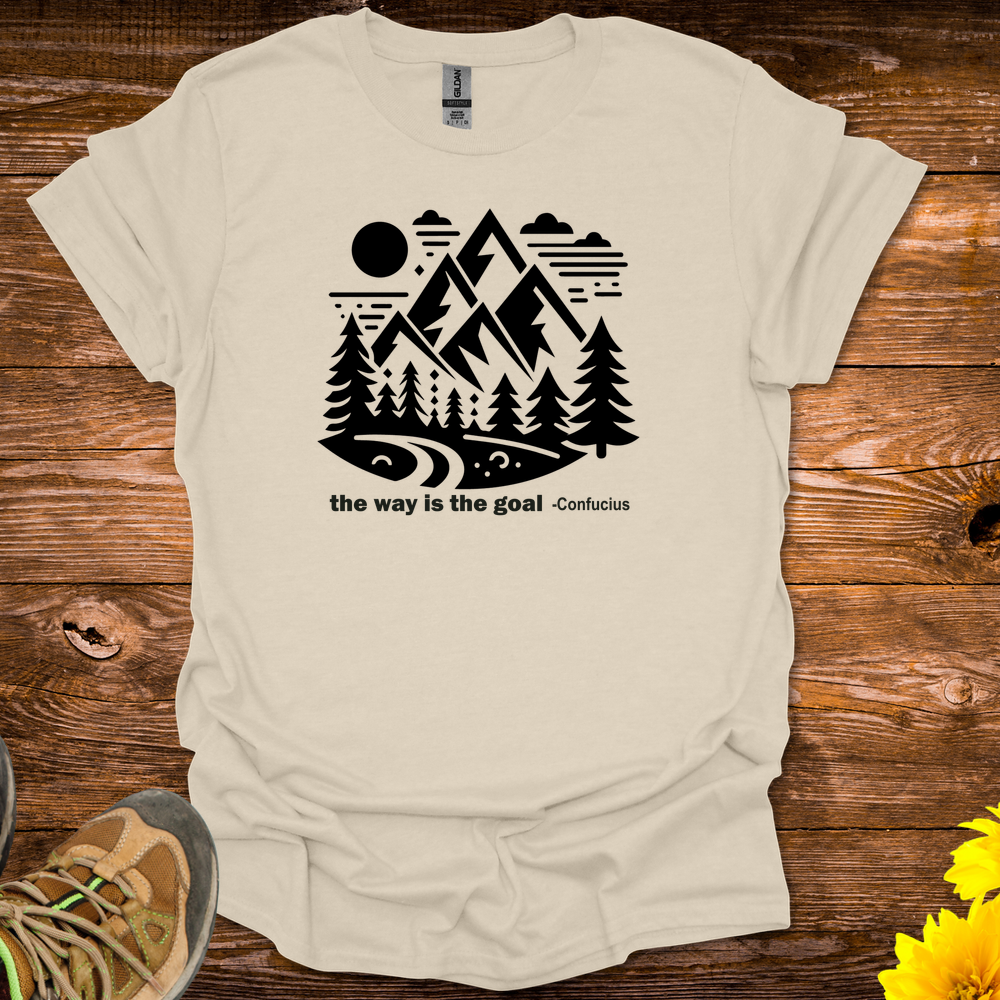 The Way Is The Goal T-Shirt - Natural