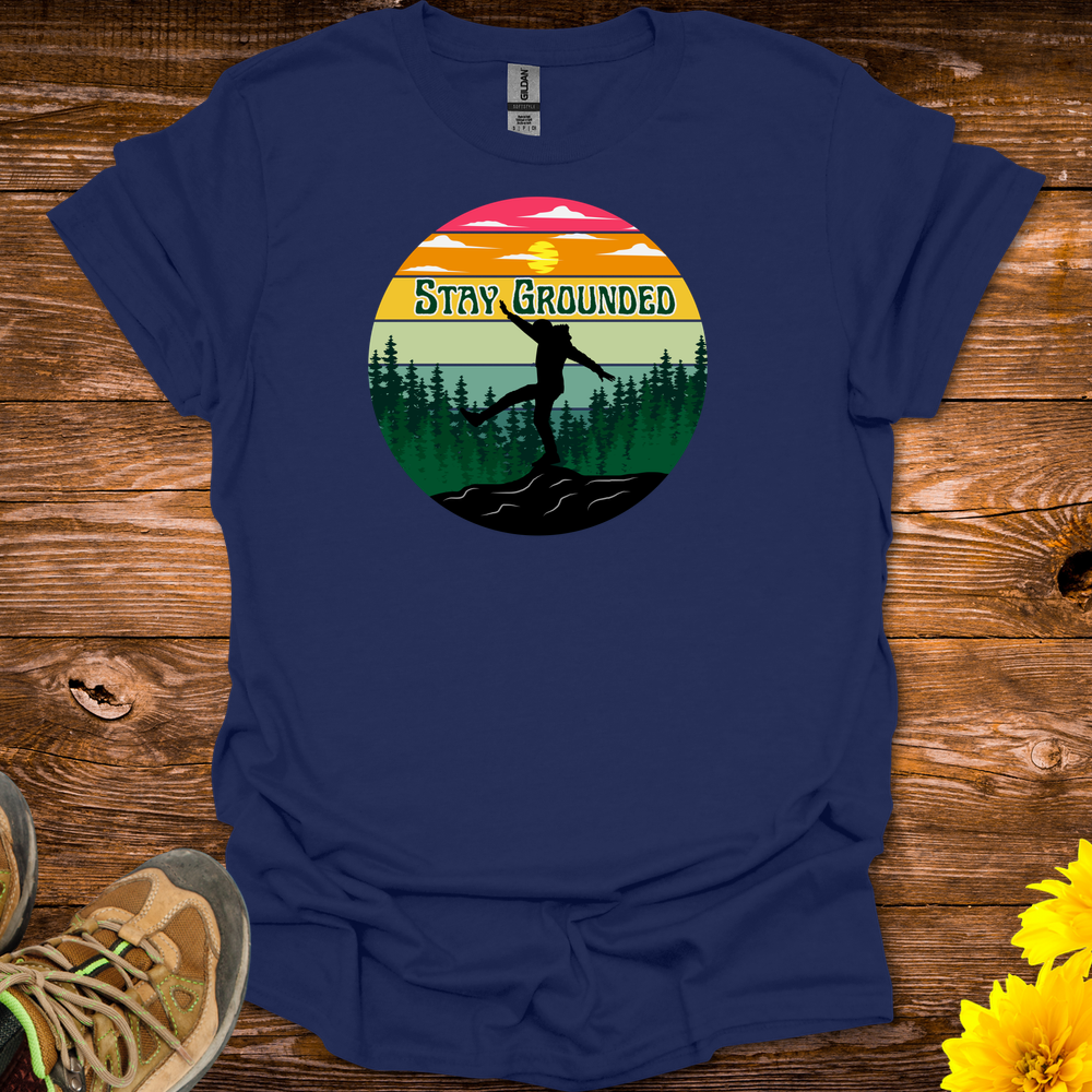 Stay Grounded T-Shirt - Navy