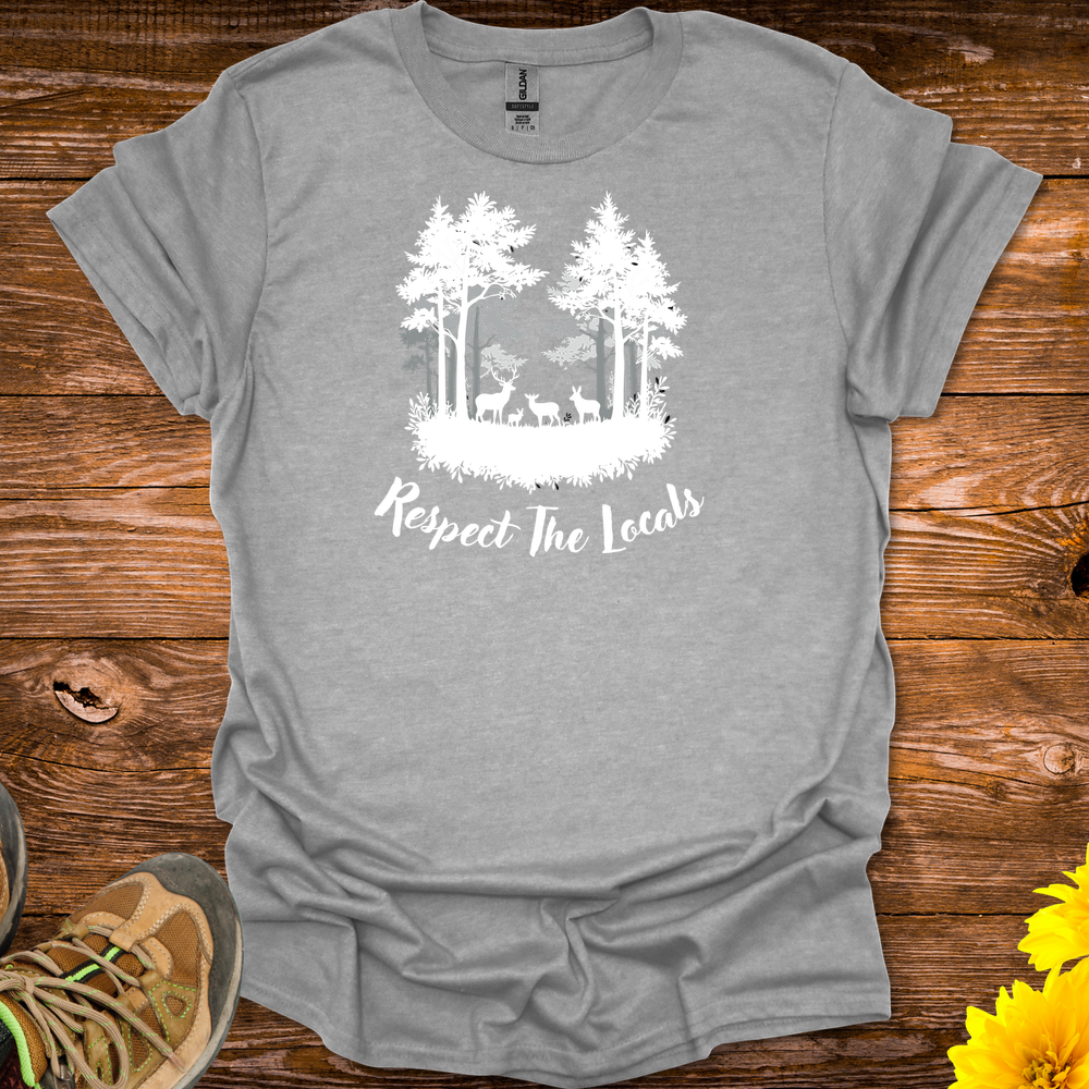 Respect The Locals T-Shirt - Sport Grey