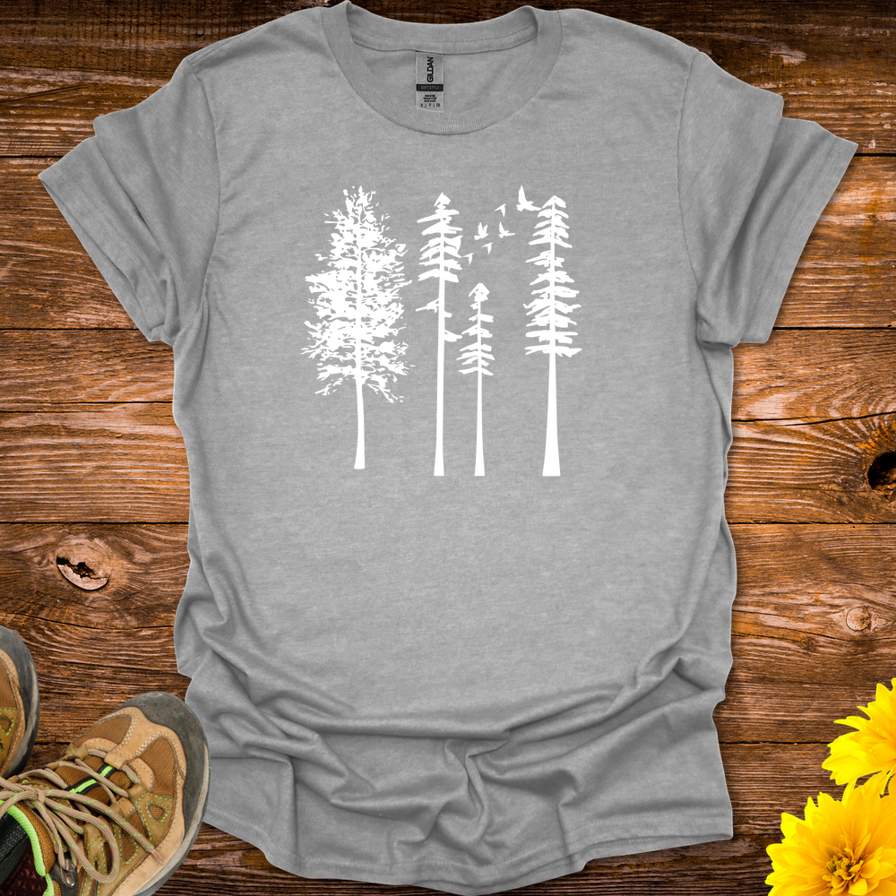 Birds In The Trees T-Shirt - Sport Grey