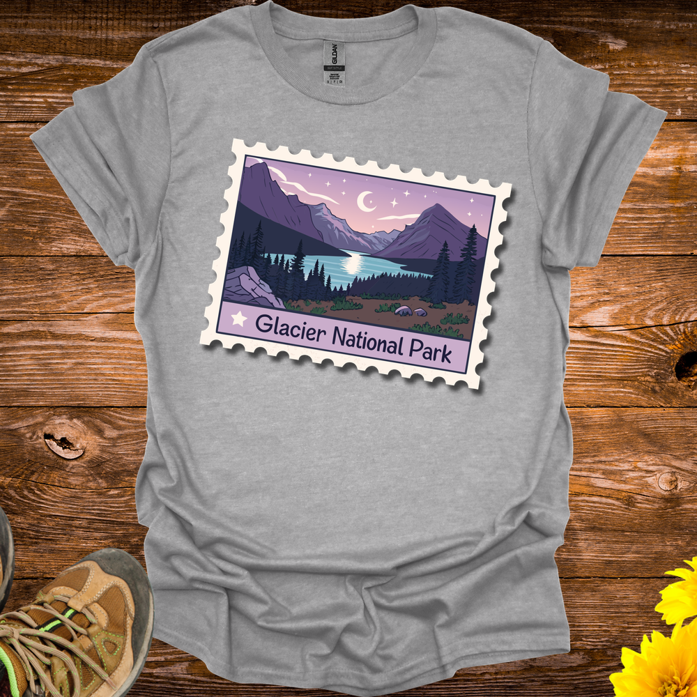 Glacier Natl Park T Shirt - Sport Grey