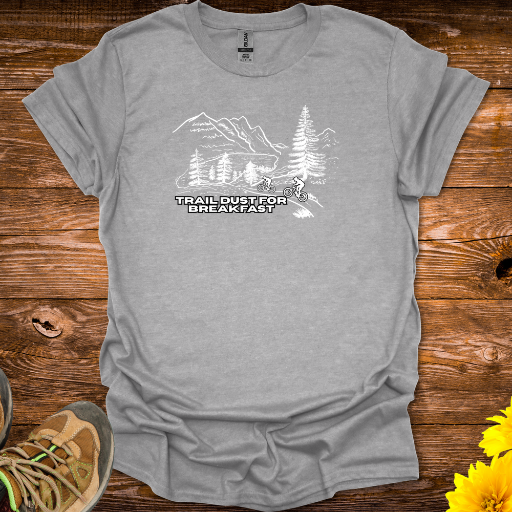 Trail Dust For Breakfast T-Shirt - Sport Grey