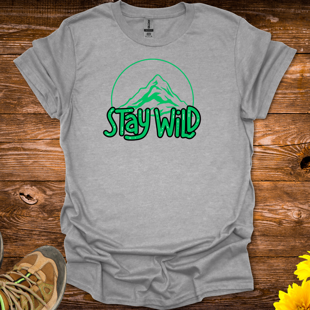 Stay Wild T-Shirt - Sport Grey