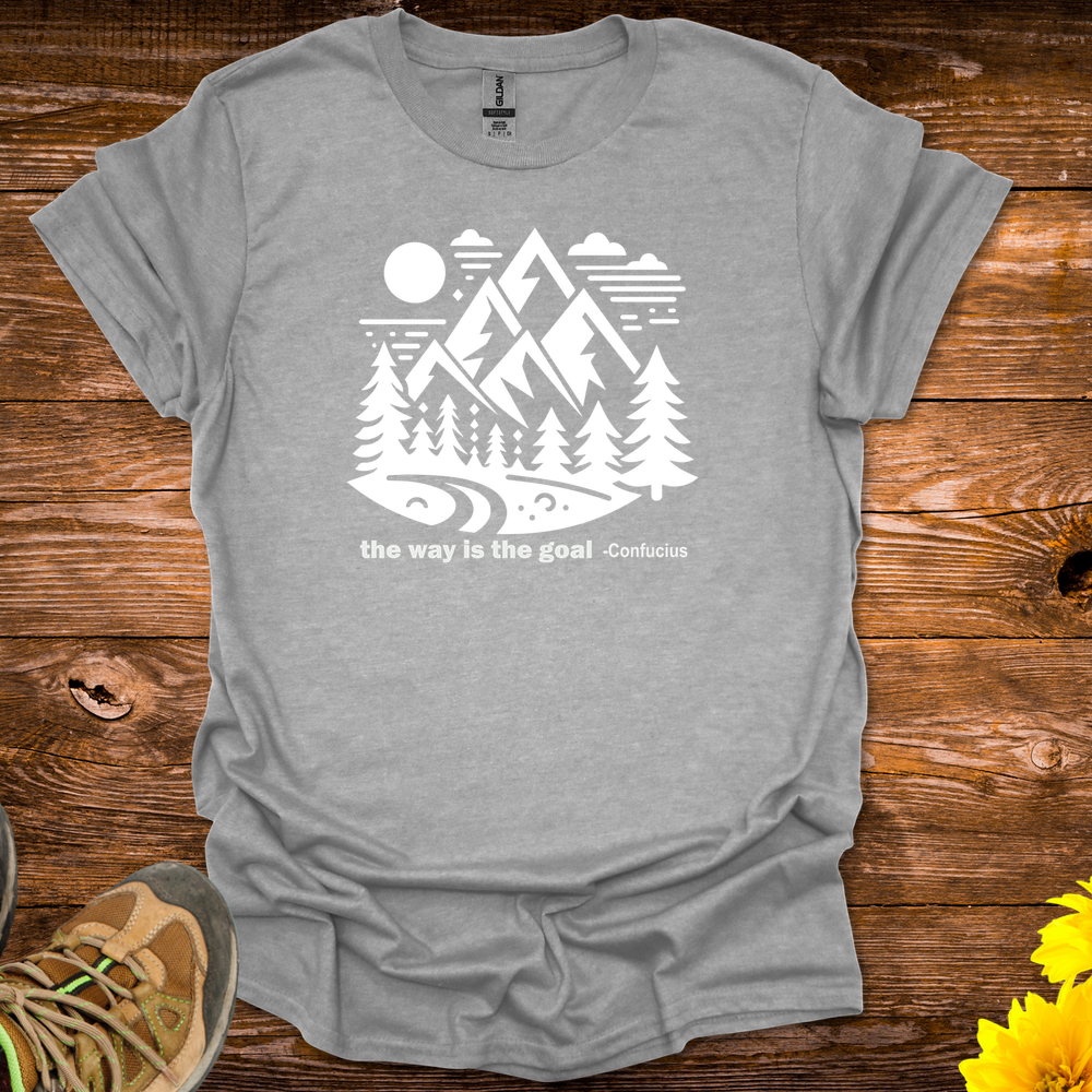 The Way Is The Goal T-Shirt - Sport Grey