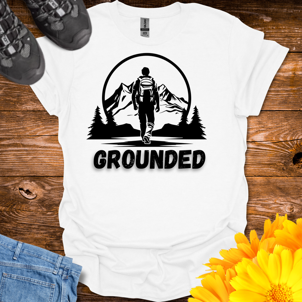 Grounded In the Mountains T-Shirt - White