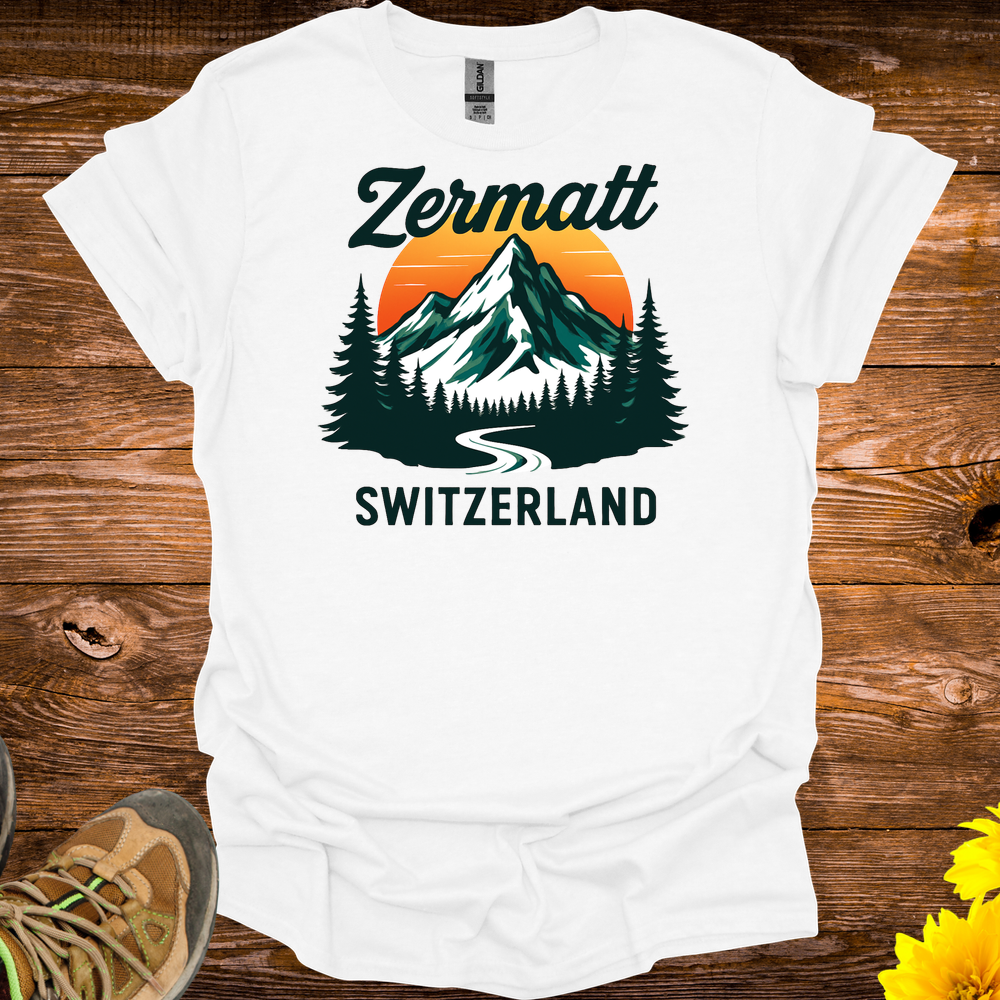 Zermatt Switzerland T-Shirt - White