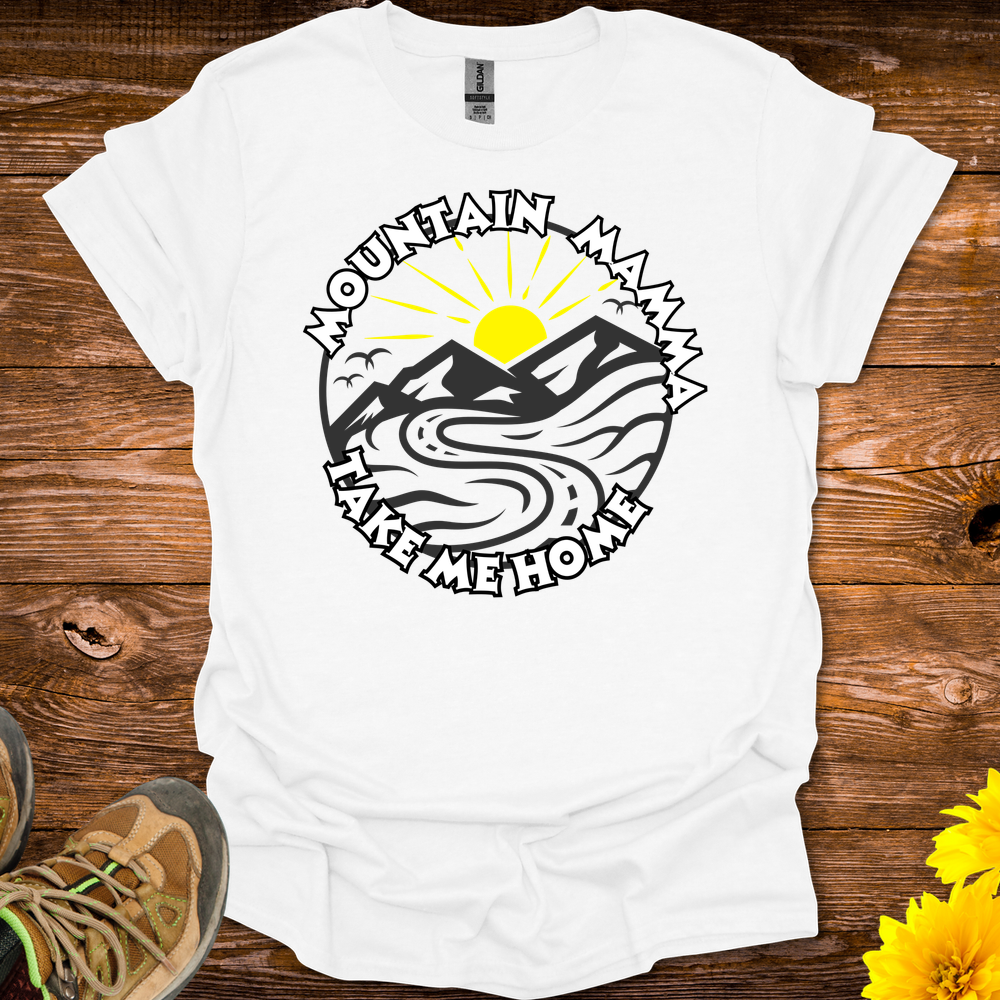 Mountain Momma T Shirt - White