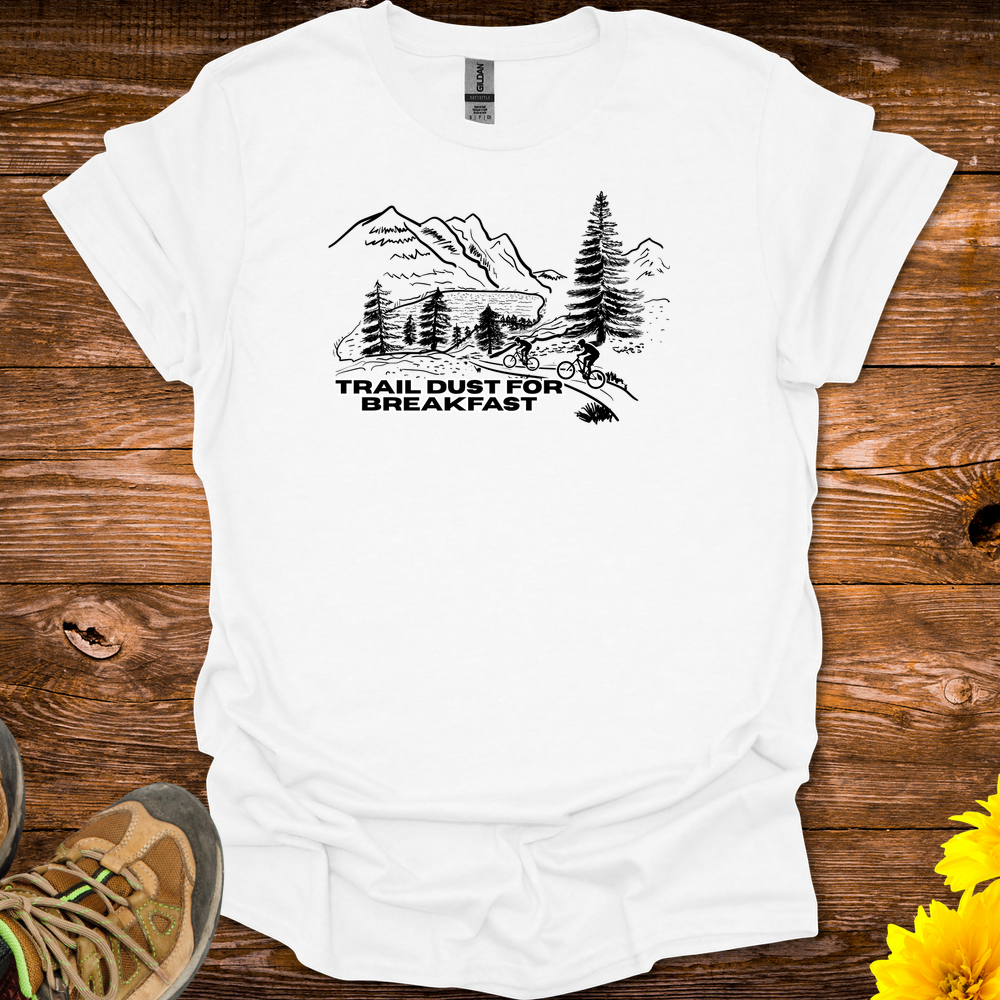 Trail Dust For Breakfast T-Shirt - White
