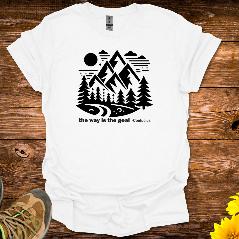 The Way Is The Goal T-Shirt - White